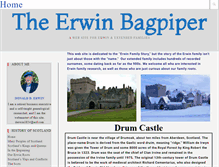 Tablet Screenshot of erwinbagpiper.com